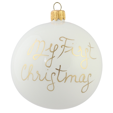 Personalized Christmas bauble with text 