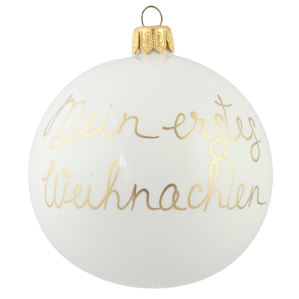 Christmas ball ornament "Mein erstes Weihnachten"