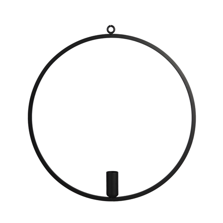 Hanging circular candle holder