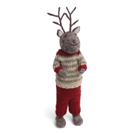 Mr Rudolph the reindeer in a sweater