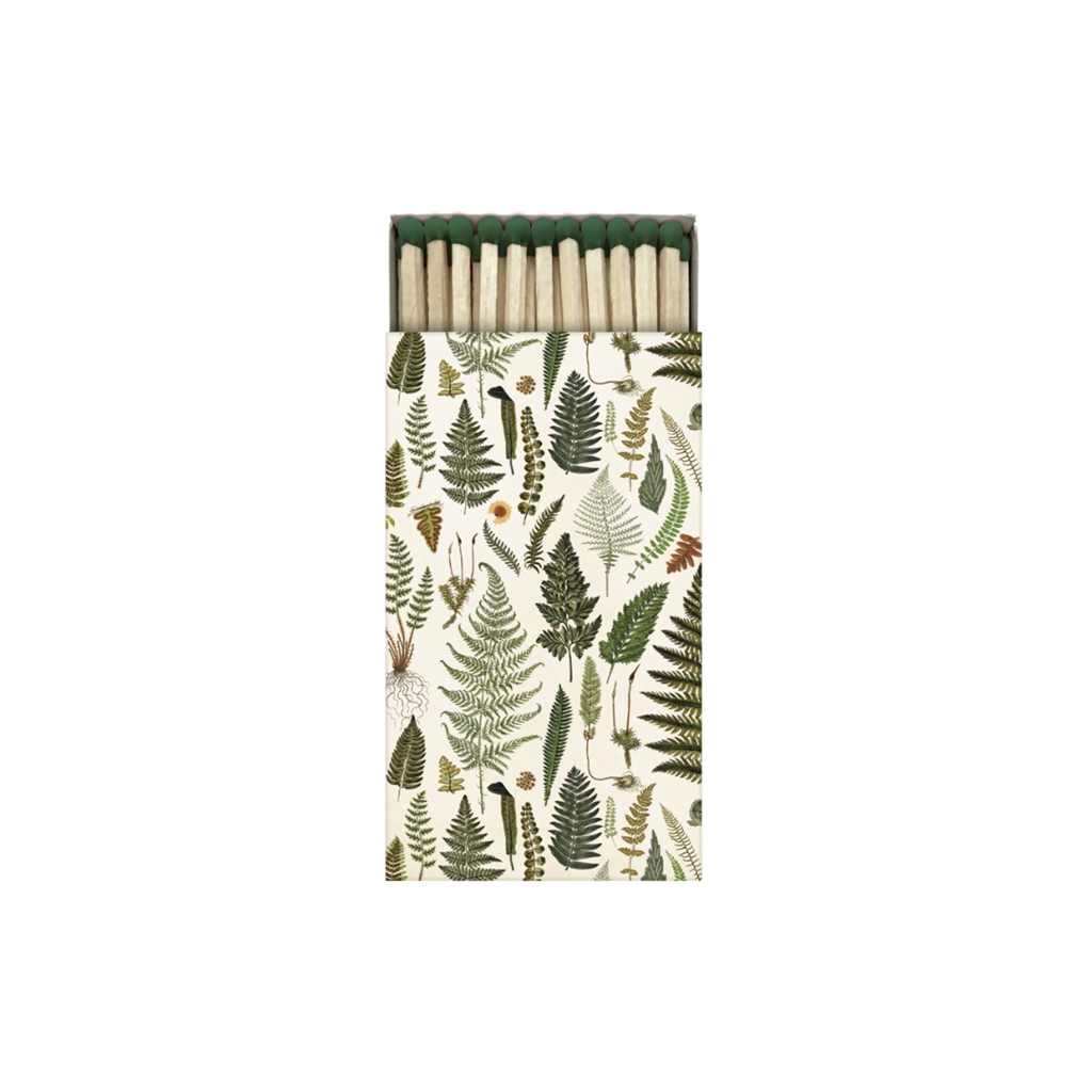 Long matches with fern motif
