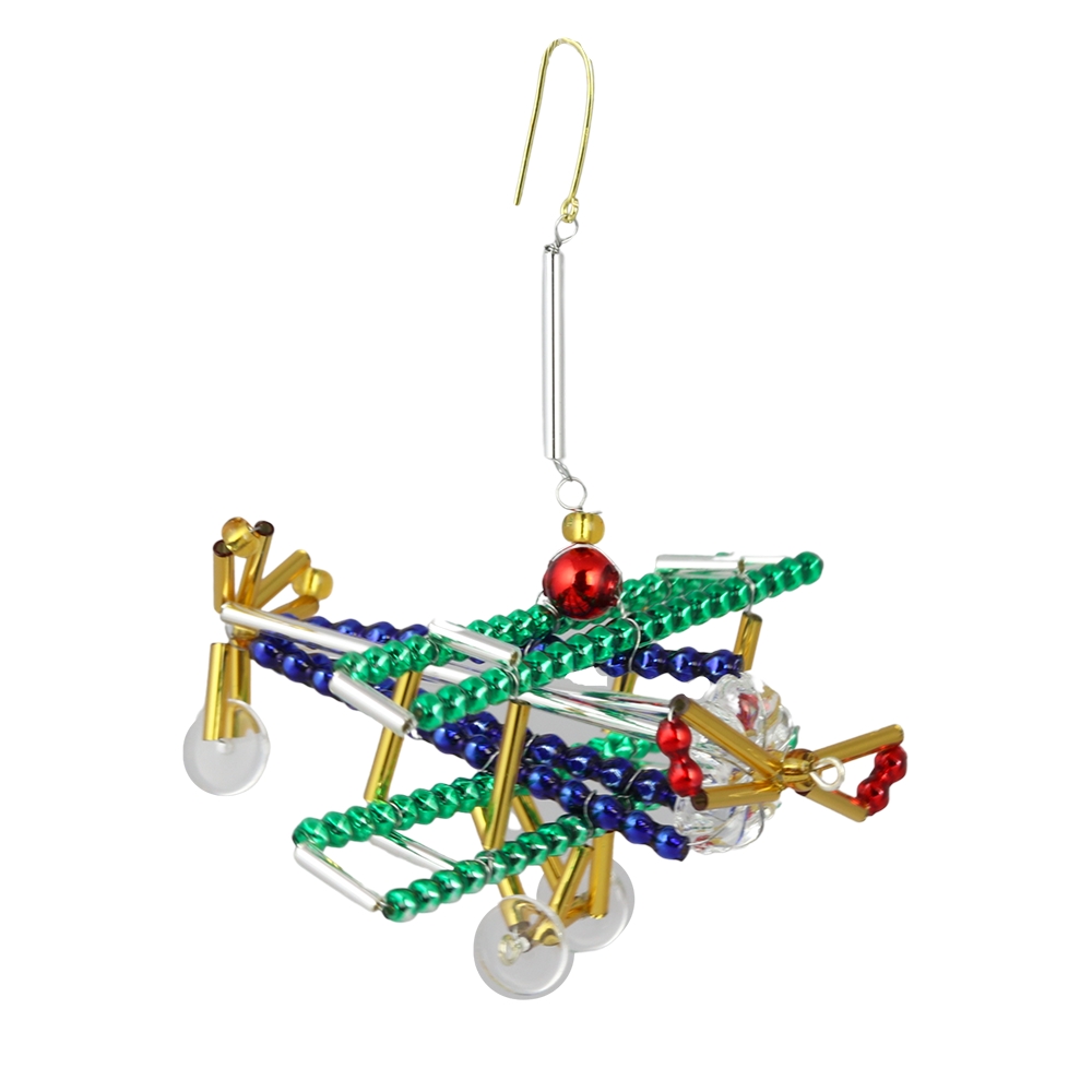 Colourful plane made of beads