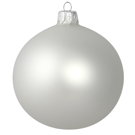 White Christmas ball matt finish