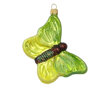 Glass butterfly green