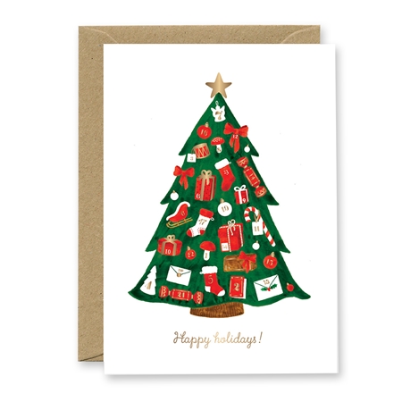 Gift card tree calendar