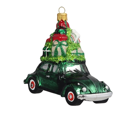 Glass Christmas car with gifts Decor by Glassor