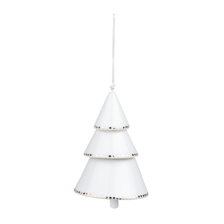 Bell in the shape of a tree with golden dots
