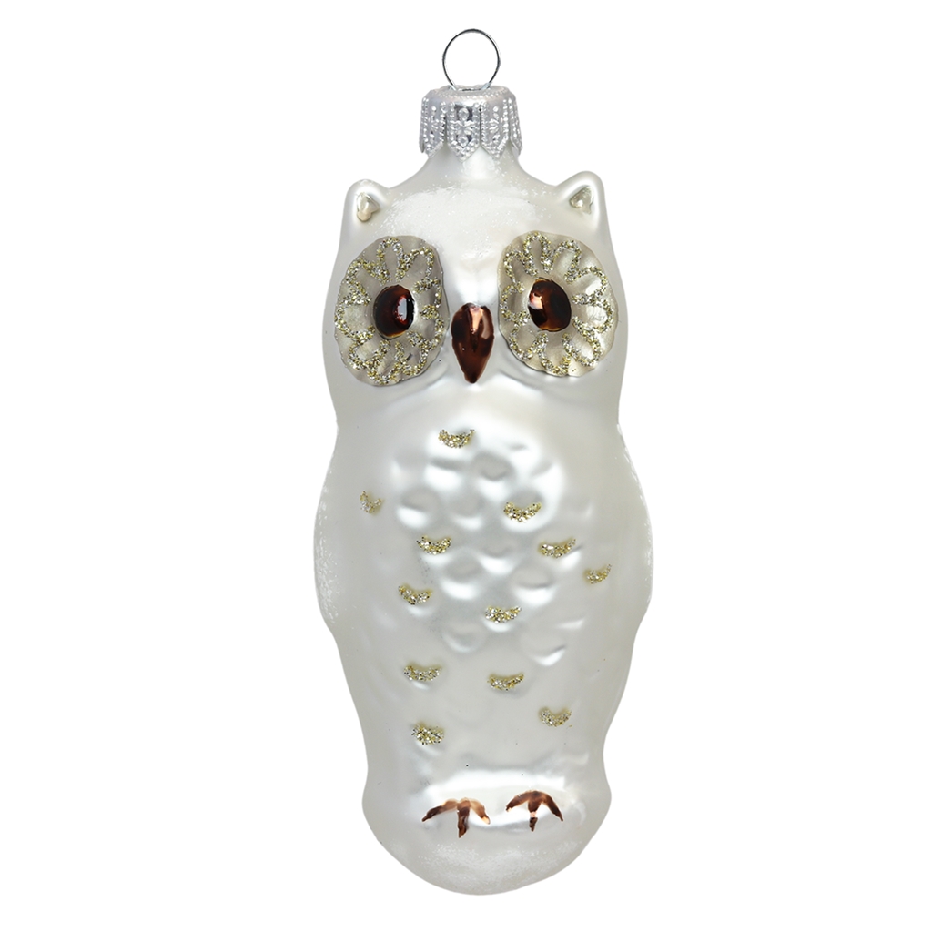 Platinum owl with gold decor