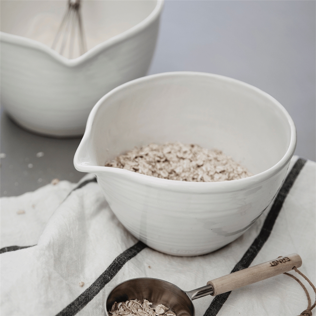 Glazed bowl with funnel