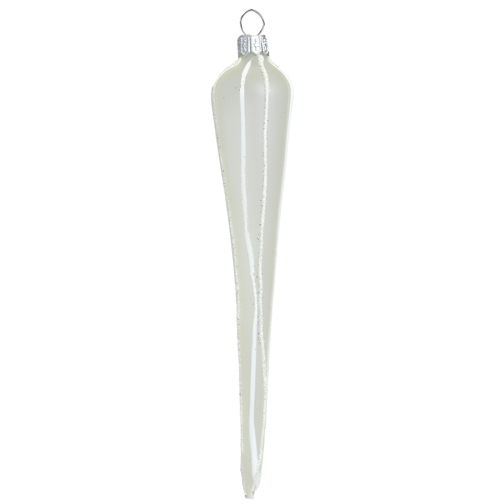 Christmas icicle with white decor
