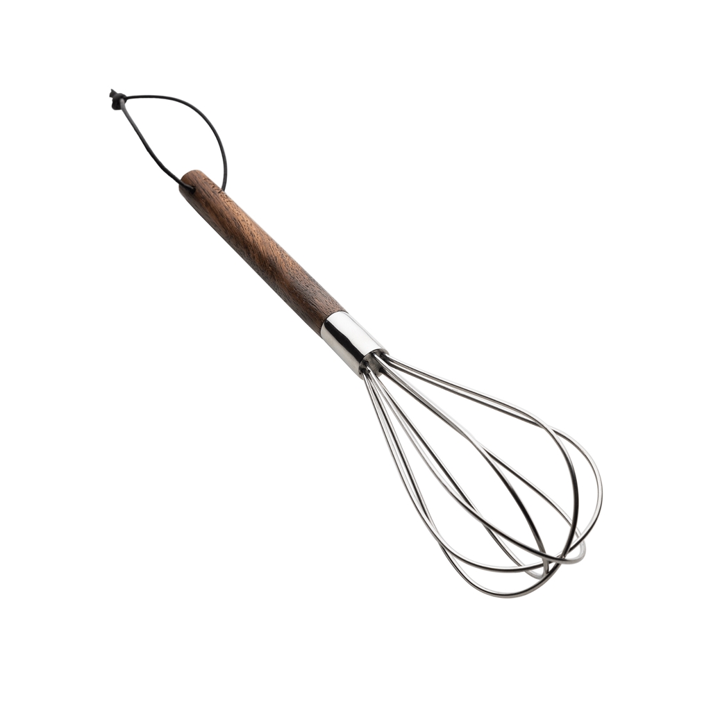 Whisk with wooden handle