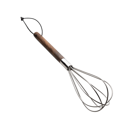 Whisk with wooden handle