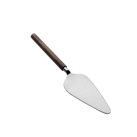 Cake server with wooden handle