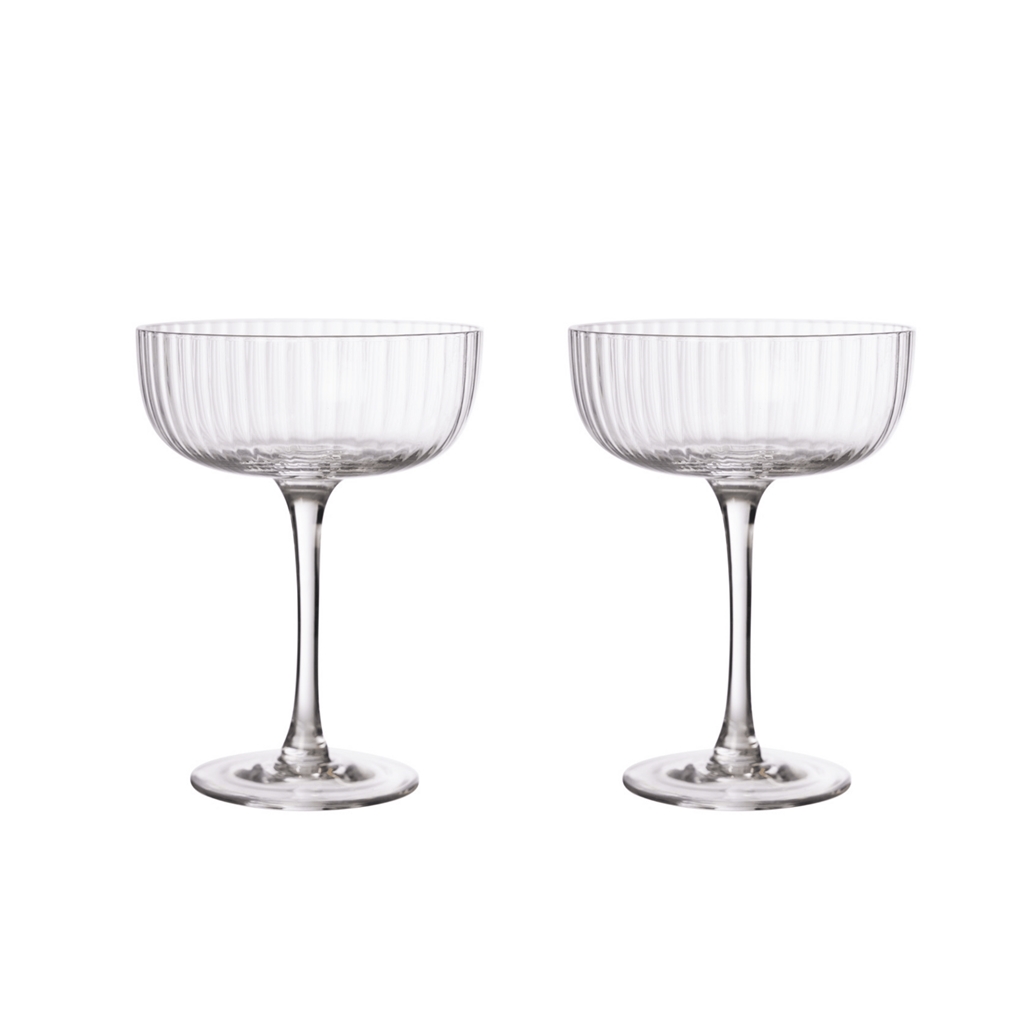 Set of champagne glasses