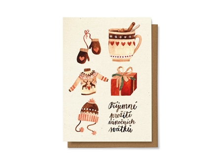 Christmas card in an envelope