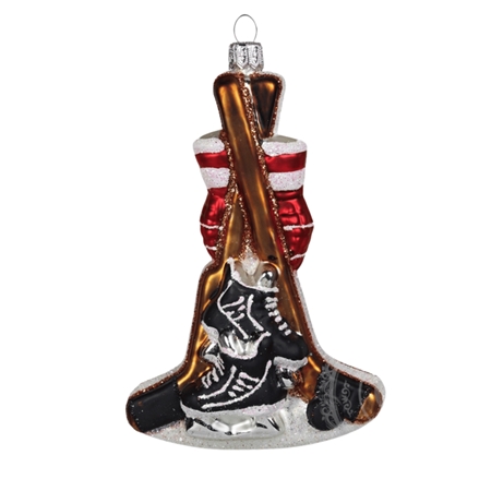 Ice Hockey Player Equipment Ornament