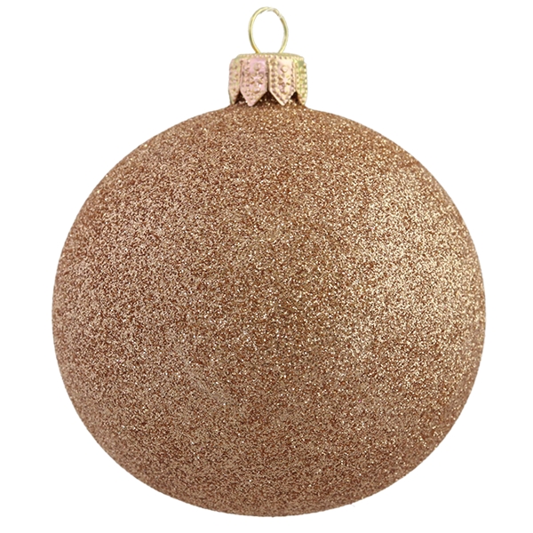 Coppery sprinkled christmas ball