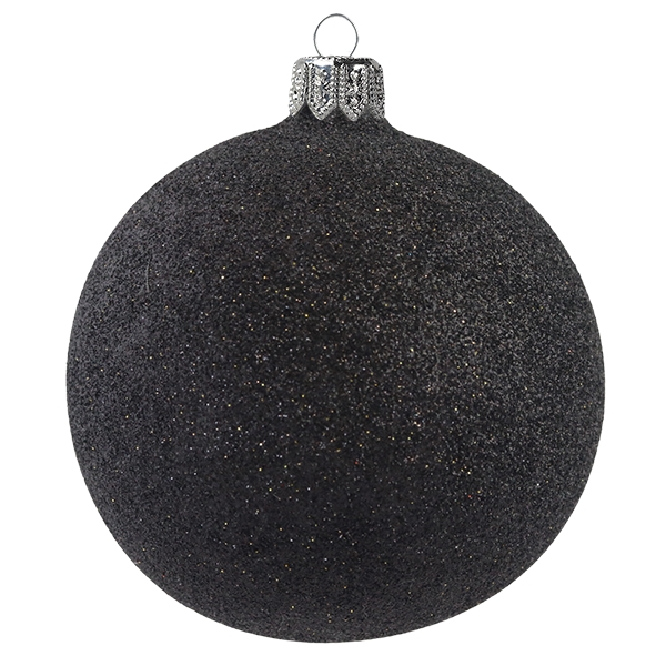 Black-sprinkled christmas ball