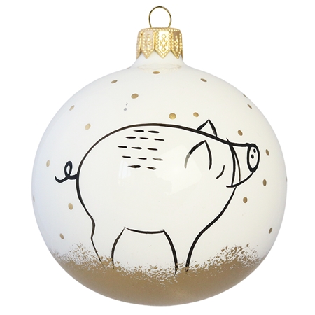 Christmas ornament with a wild boar