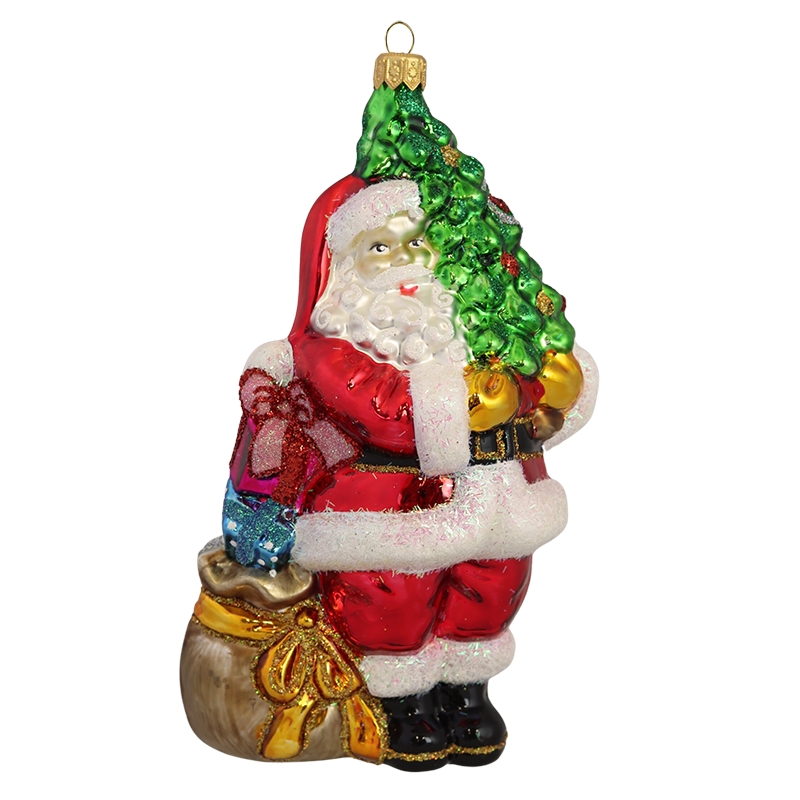 St Nicholas with sack of presents Christmas ornament

