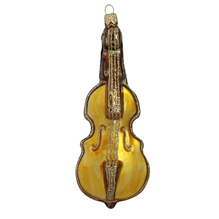 Christmas glass ornament - contrabass 12 cm