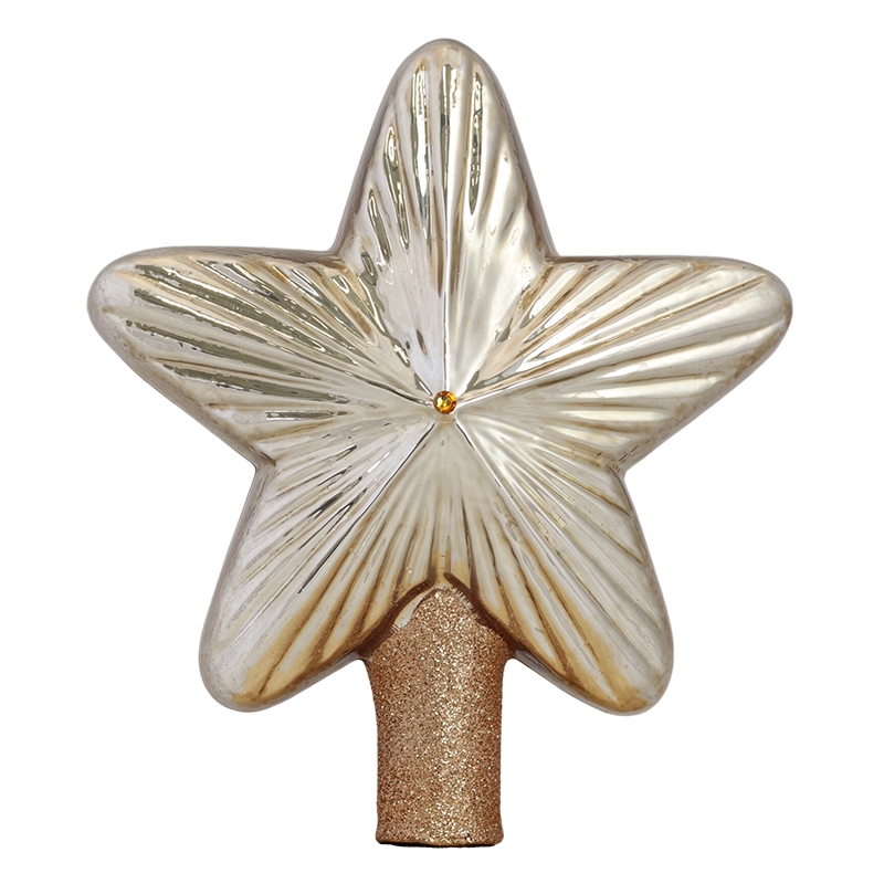 Christmas tree topper star brown