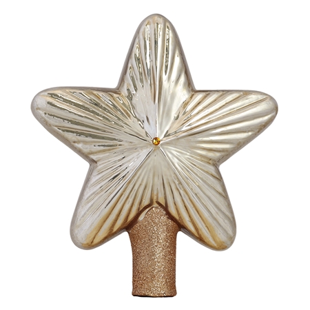 Christmas tree topper star brown