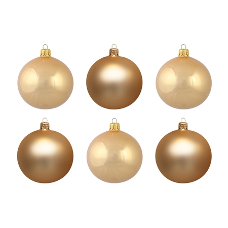 Set of gold ornaments