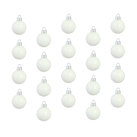 Set of christmas decorations in porcelain white
