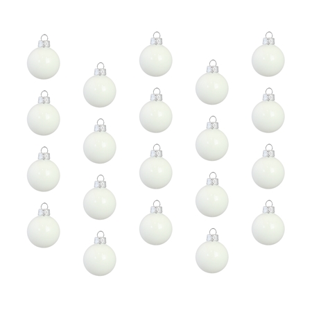 Set of christmas decorations in porcelain white