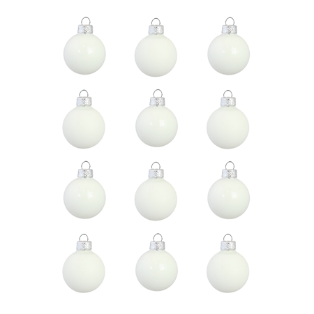 Set of christmas decorations in white