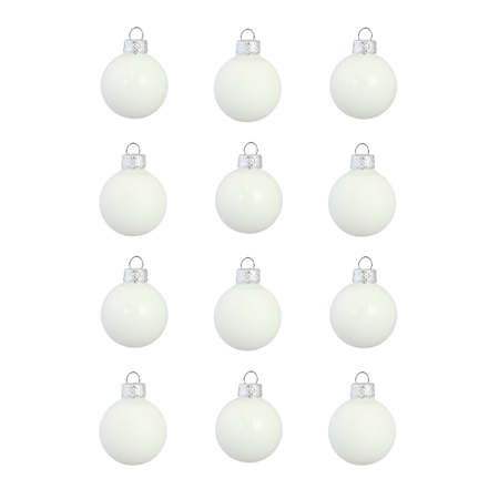 Set of christmas decorations in white