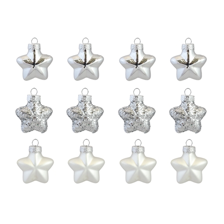 Set of silver stars