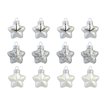 Set of silver stars