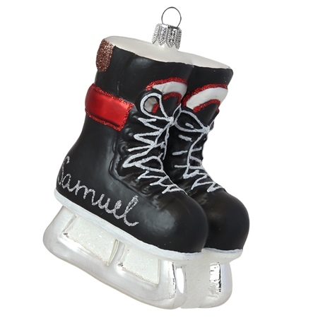 Ice hockey skates with a name