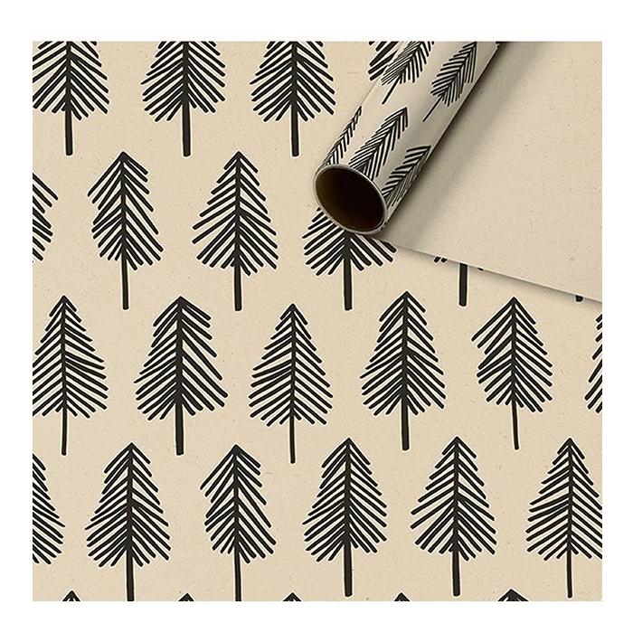 Wrapping paper natural with tree