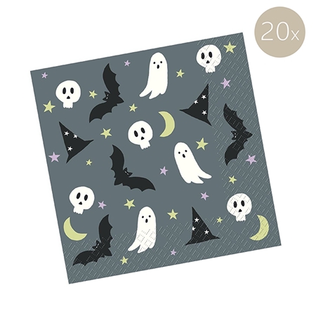 Napkins with ghosts
