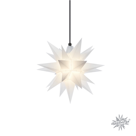 Herrnhuter® plastic star - white 40 cm (with light and 5 m cable)