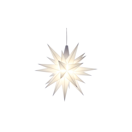 Herrnhuter plastová hvězda bílá - 13 cm