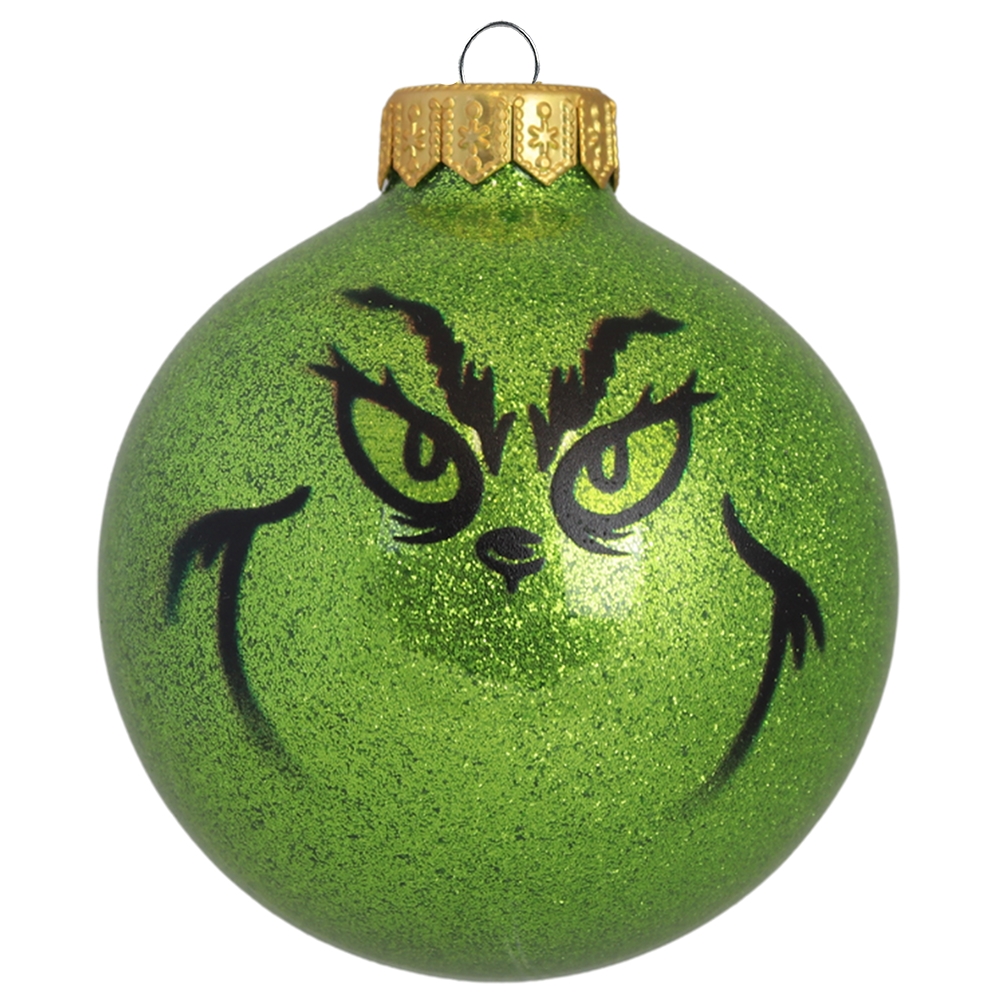 Glass ornament Grinch