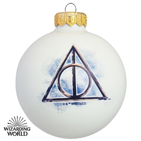 Glass ornament Deathly Hallows