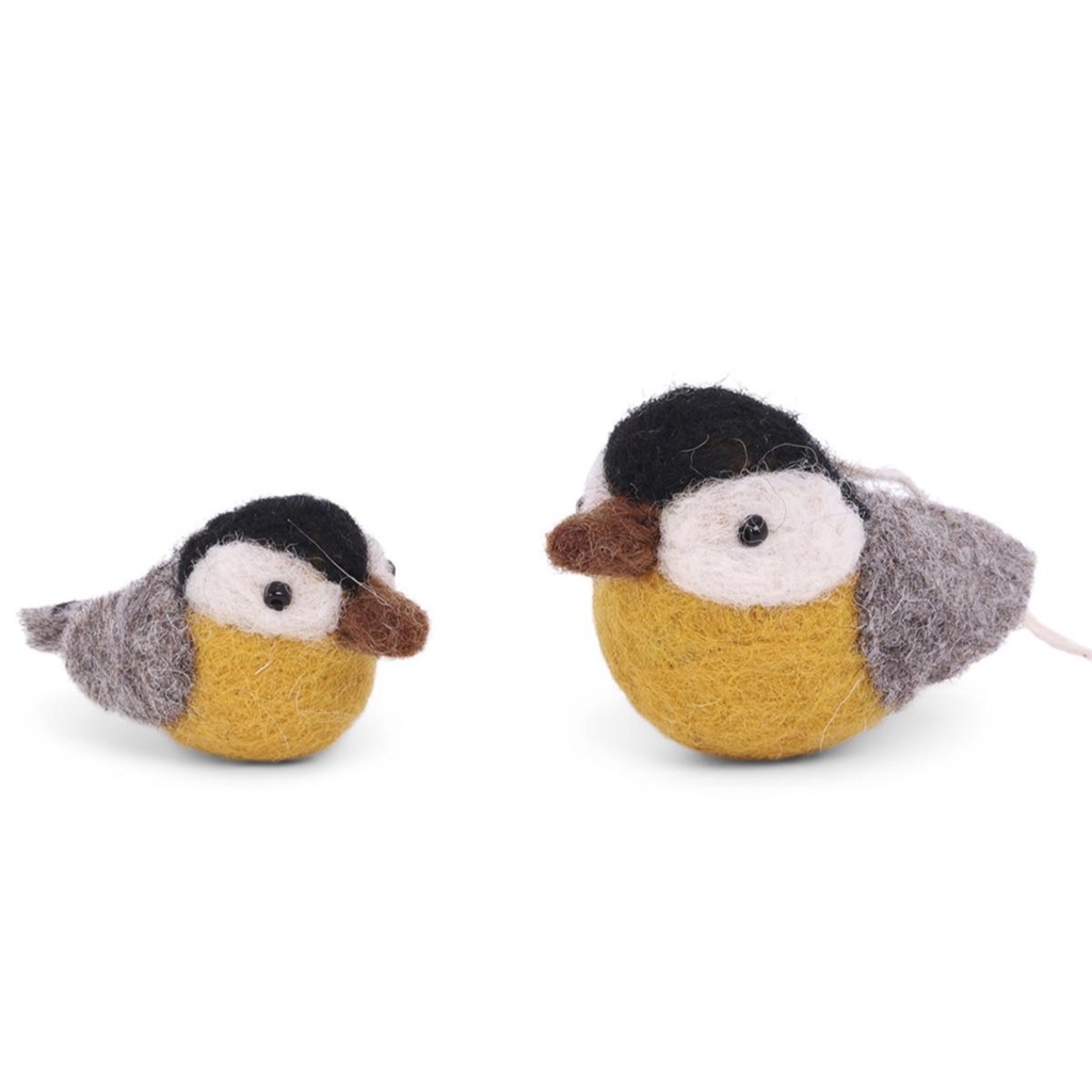 Set of two felt tits