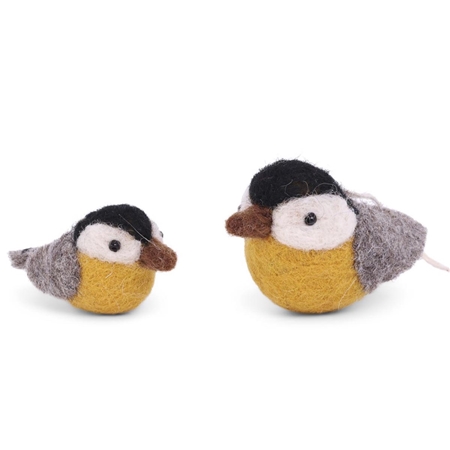 Set of two felt tits