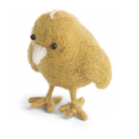 Felt ochre chick