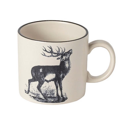 Classic mug with deer décor