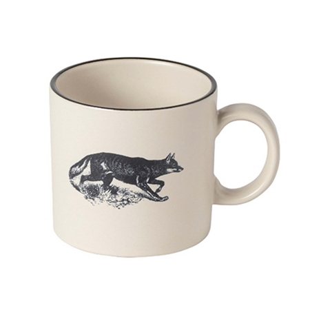 Classic mug with fox décor