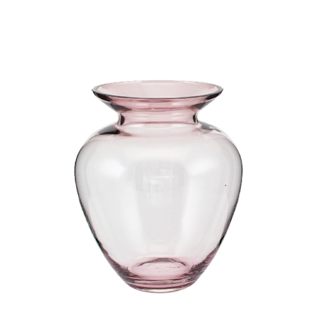 Glass vase pink