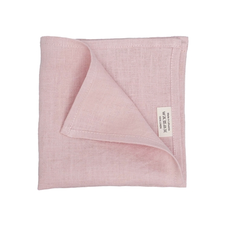 Linen napkin in pink colour