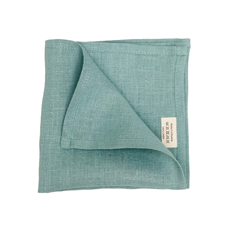 Linen napkin in turquoise colour