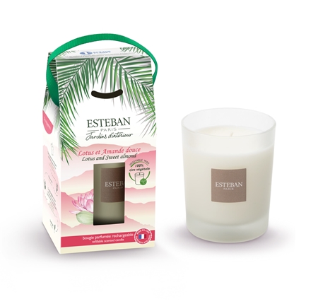 Lotus and Sweet almond scented candle